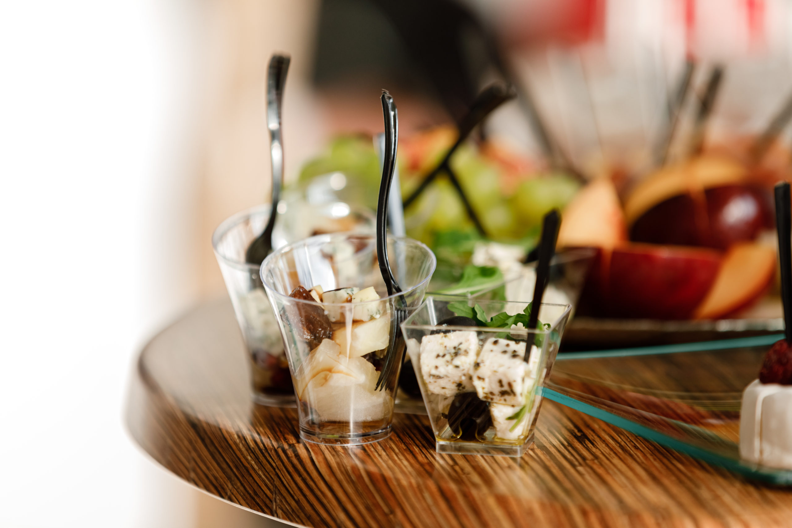 Catering. Food for parties, corporate parties, conferences, forums, banquets. different kinds of expensive cheeses with raspberries, olives. selective focus.